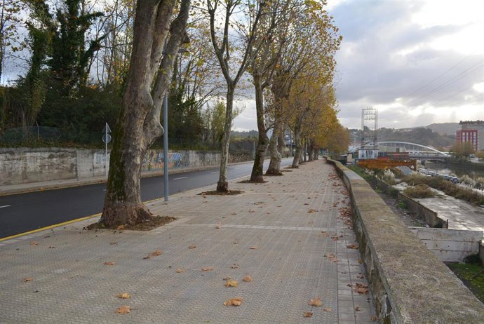 Avenida Kaiku con la obra finalizada.