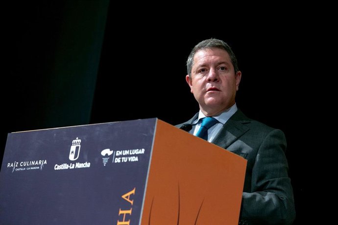 El presidente de C-LM, Emiliano García-Page, en el Congreso 'Raiz Culinaria'.