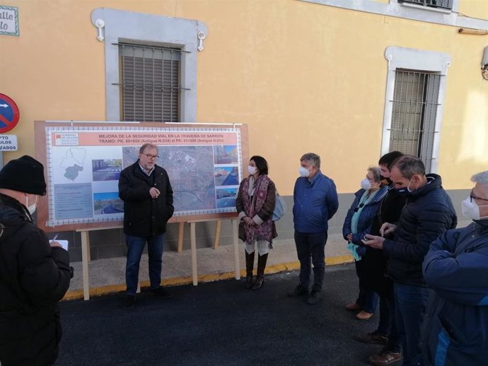 El Gobierno de Aragón impulsa la mejora de la seguridad en la travesía de Sarrión (Teruel).