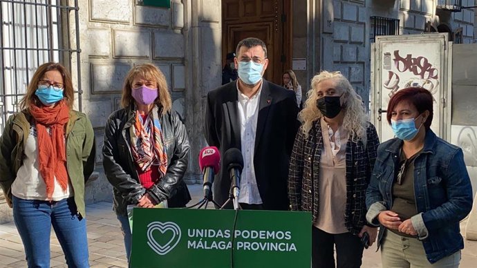 Unidas Podemos en rueda de prensa