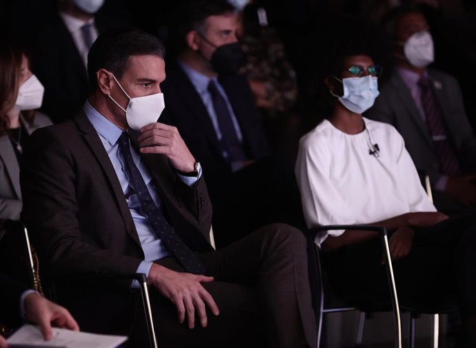 El presidente del Gobierno, Pedro Sánchez, participa en el acto conmemorativo del 70 aniversario de la Convención de Ginebra de 1951 sobre el Estatuto de los Refugiados