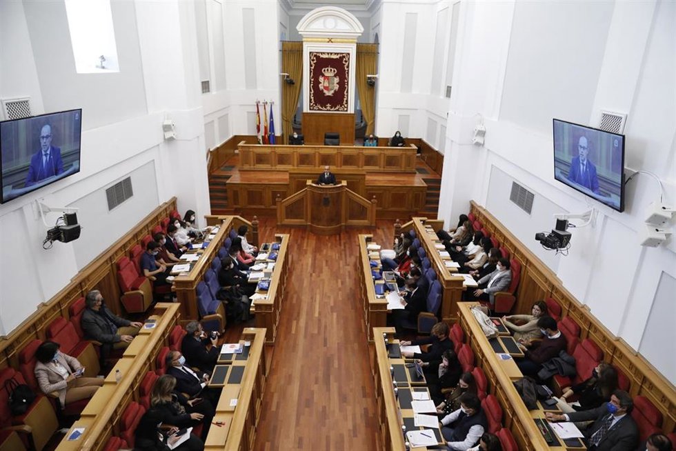 Acto sobre el futuro de Europa celebrado en las Cortes regionales.