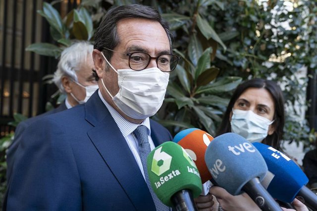 El presidente de CEOE, Antonio Garamendi.