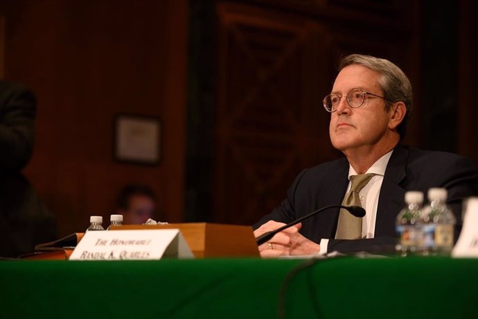 El vicepresidente de Supervisión de la Fed, Randal Quarles, en una comparecencia en el Senado de EEUU el 5 de diciembre de 2019.