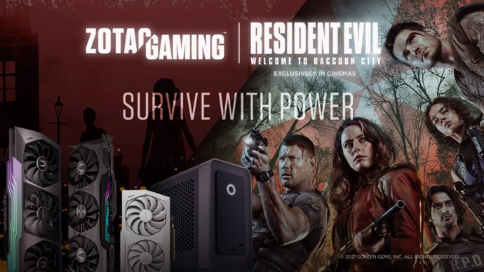 ZOTAC GAMING launches a global Survive with Power campaign featuring Resident Evil: Welcome to Raccoon City