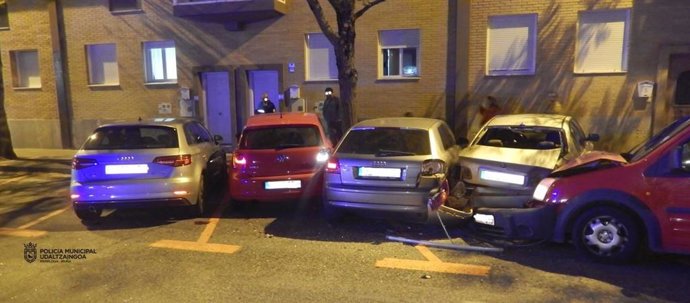 Imagen de los vehículos afectados.