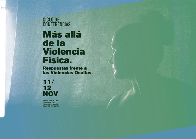 Cartel del ciclo de conferencias 'Más allá de la violencia física'