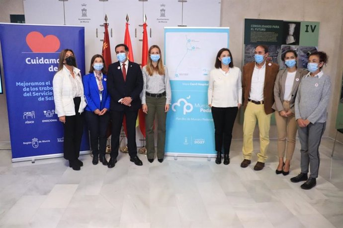 Presentación de la red que posibilitará la conexión de los tres hospitales públicos de Murcia