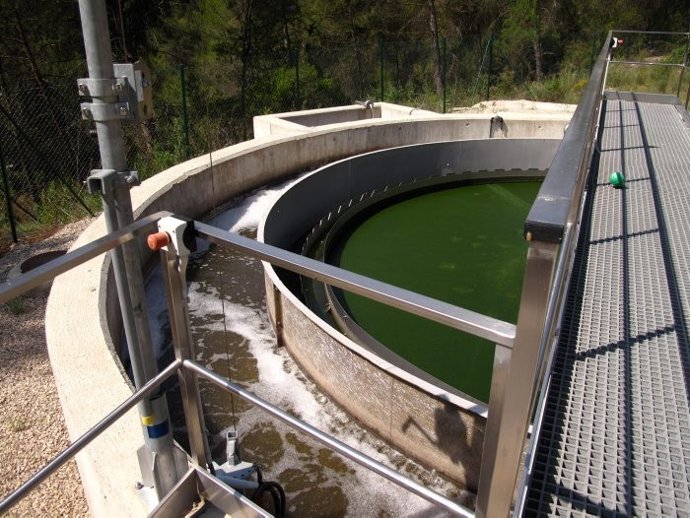 Detalle de una depuradora, en una imagen de archivo de la ACA