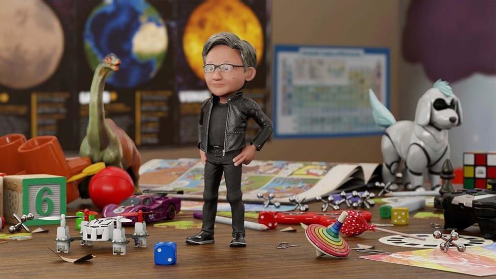 Avatar en 3D creado por la tecnología Omniverse Avatar de Nvidia.