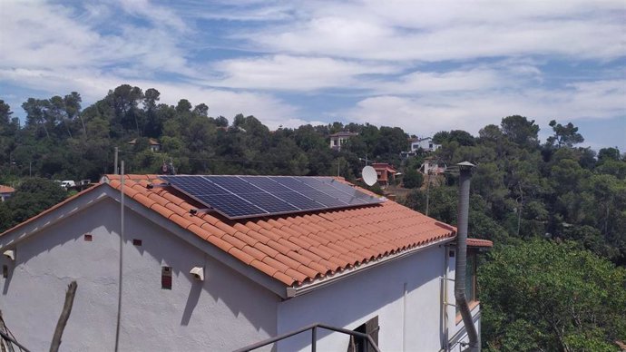 Placa fotovoltaica.
