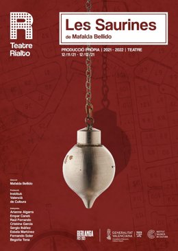 Cartel del espectáculo 'Les Saurines', nueva producción del Institut Valenci de Cultura (IVC) escrita y dirigida por Mafalda Bellido