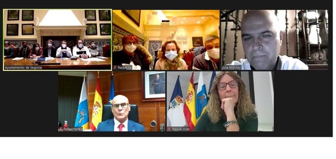 El Diputado del Común, Rafael Yanes, se reúne por videoconferencia con representantes de las instituciones que han organizado la campaña