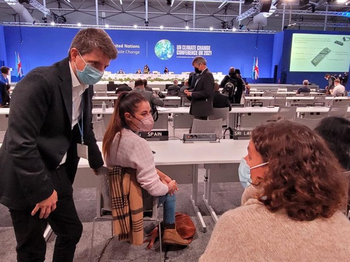 La consellera Mireia Moll en la COP 26