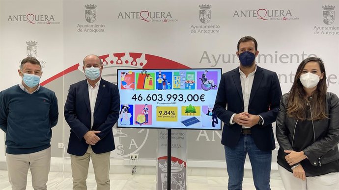 Los presupuestos "expansivos y de impulso" de Antequera para 2022 superan los 46 millones de euros
