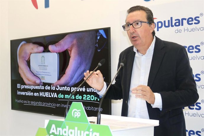 El presidente del PP de Huelva, Manuel Andrés González.