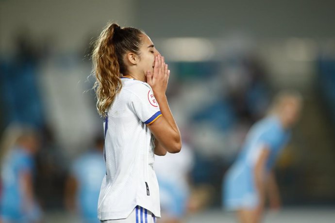 Archivo - Olga Carmona of Real Madrid laments during the UEFA Womens Champions League football match played between Real Madrid and Manchester City at Alfredo Di Stefano stadium on August 31, 2021, in Madrid, Spain.