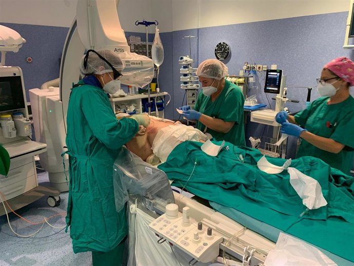 Alrededor del  70% de los pacientes atendidos en la sección de  Vascular Intervencionista del Virgen de la Victoria son de tipo oncológico