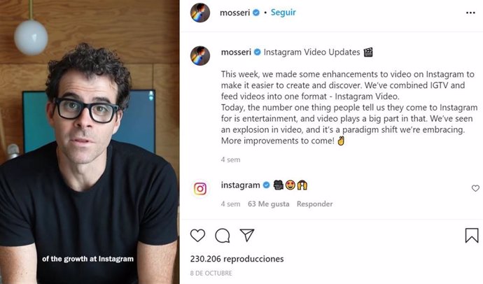 Adam Mosseri, CEO de Instagram