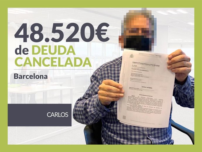 Carlos, exonerado con Repara Tu Deuda.