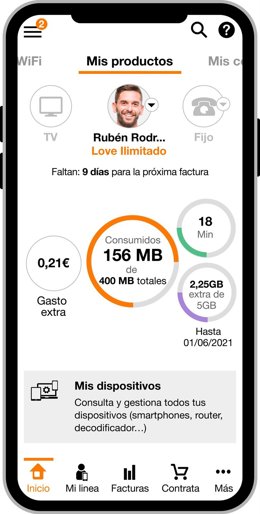 Aplicación de Mi Orange