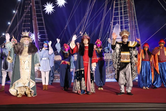 Archivo - Cabalgata de los Reyes Magos de Palma de 2021, sin público.