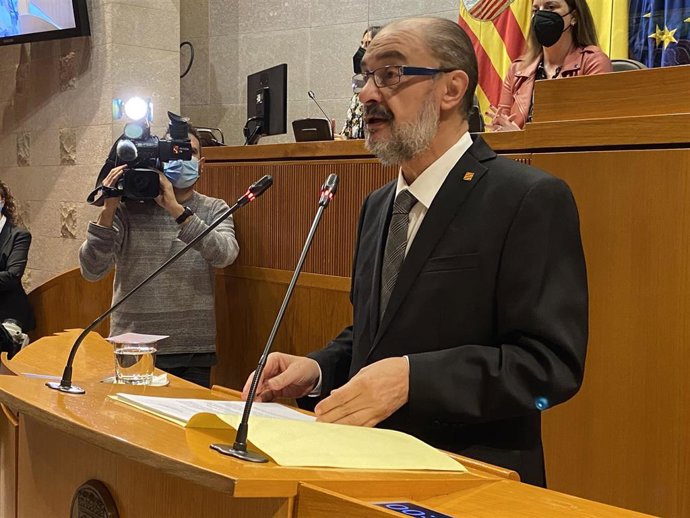 El presidente del Gobierno de Aragón, Javier Lambán.