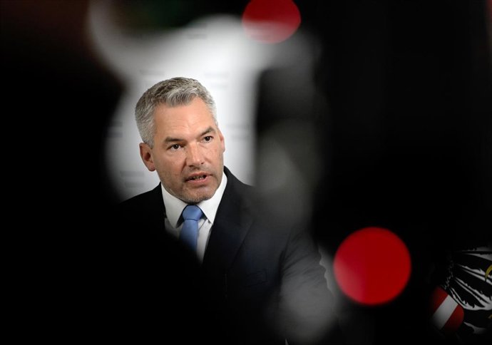 El ministro del Interio de Austria, Karl Nehammer.