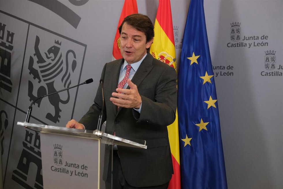El presidente de la Junta en rueda de prensa en León