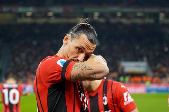 Zlatan Ibrahimovic of AC Milan during the Italian championship Serie A football match between AC Milan and FC Internazionale on November 7, 2021 at San Siro stadium in Milan, Italy - Photo Morgese-Rossini / DPPI