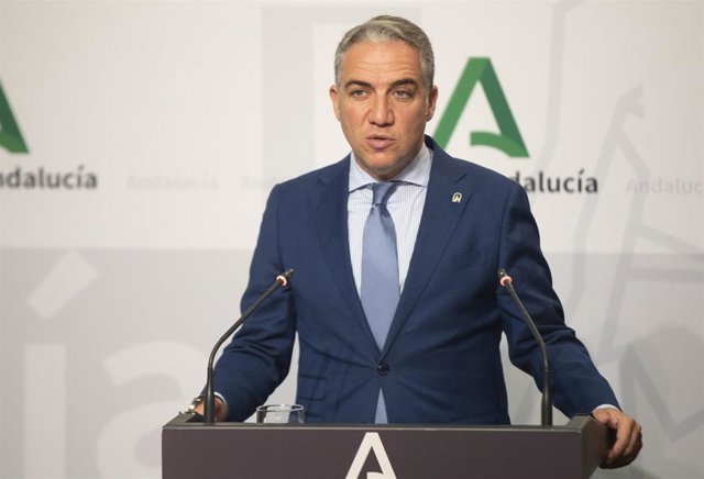 El consejero de la Presidencia y portavoz del Gobierno andaluz, Elías Bendodo, en una fotografía de archivo