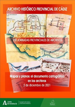 Cartel de las XVI Jornadas Provinciales de Archivos de Cádiz.