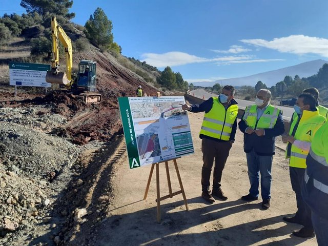 Visita a las obras en la A-310.