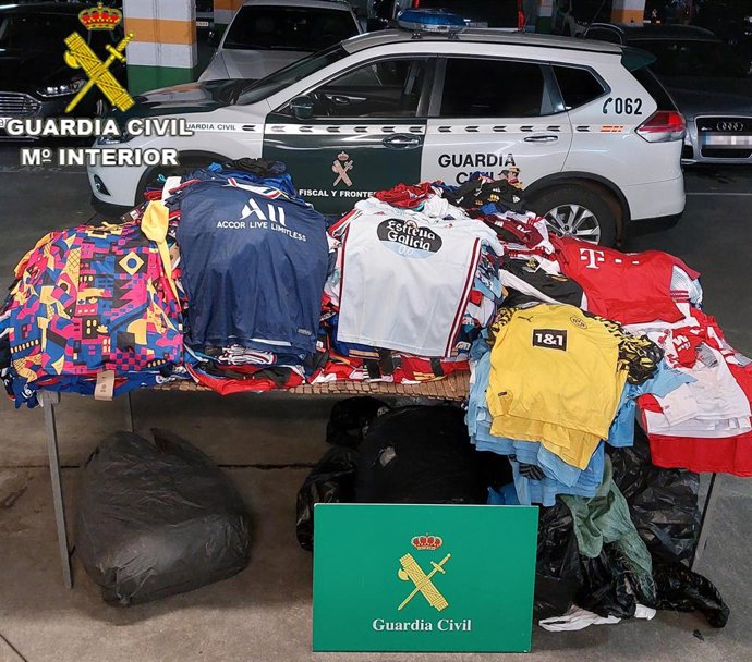 Ropa intervenida en el control realizado