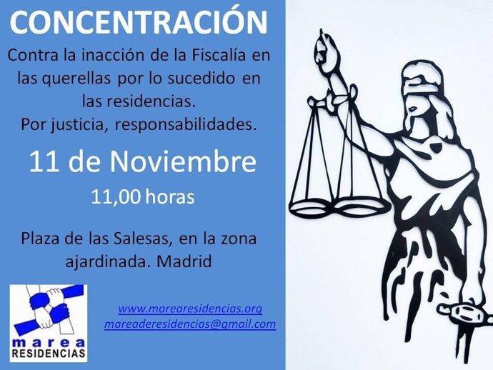 Familiares y trabajadoras de residencias protestarán contra "la inacción de la Fiscalía" en querellas presentadas