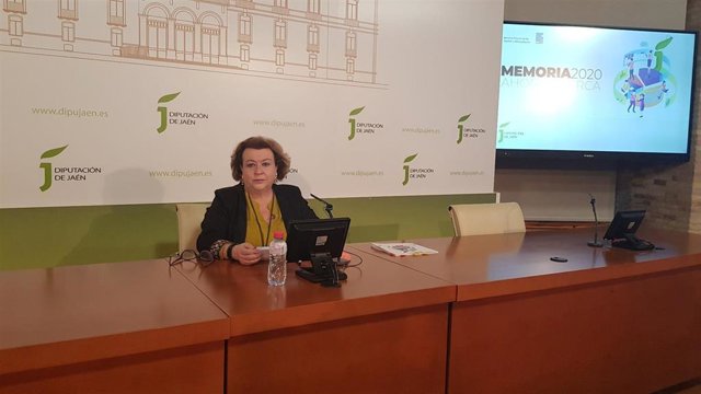 Pilar Parra durante la presentación de la memoria anual de recaudación correspondiente a 2020