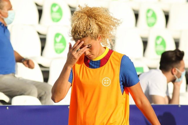 Archivo - La jugadora francesa Kheira Hamraoui en su etapa en el FC Barcelona