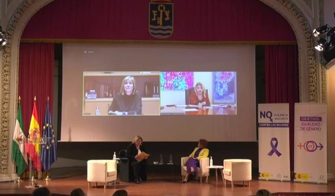 La presidenta de la Diputación de Barcelona, Núria Marín, ha participado en una jornada internacional sobre políticas contra la violencia de género