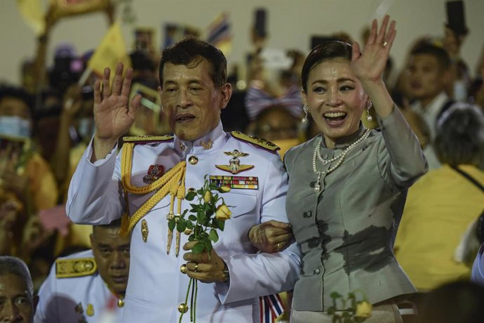 Archivo - El rey de Tailandia, Maha Vajiralongkorn, y la reina, Suthida.