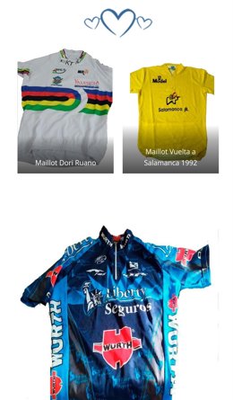 Algunos de los objetos que participarán en la subasta benéfica.