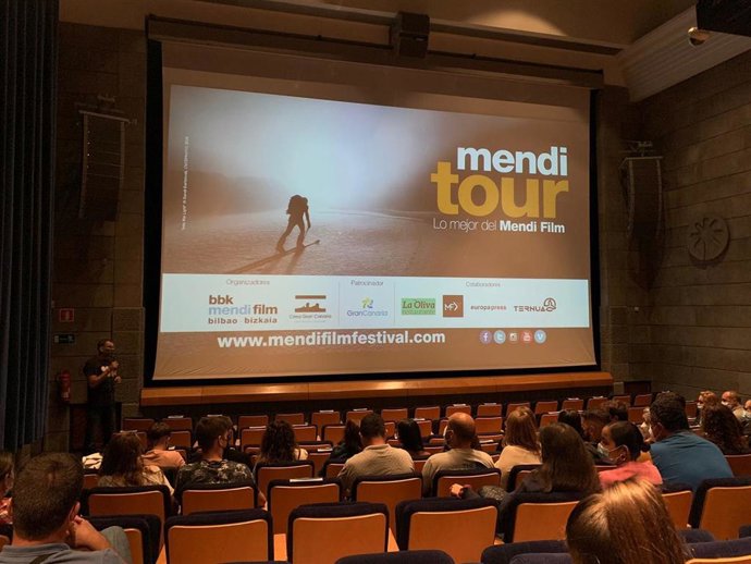 Momento de la presentación de las películas que formaron parte de la II Muestra de Cine de Montaña y Aventura de Gran Canaria