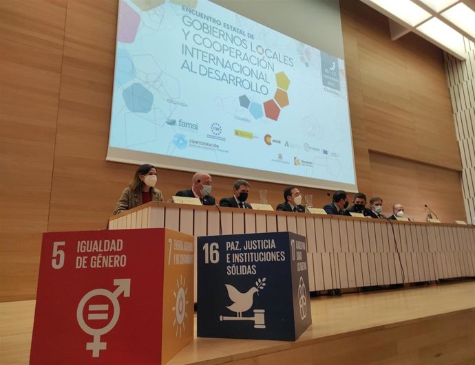 Inauguración del Encuentro Estatal de Gobiernos Locales y Cooperación Internacional al Desarrollo.