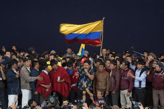 Archivo - Marcha de la CONAIE en 2019 (imagen de archivo)