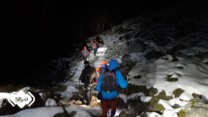 Imagen de los rescatados.