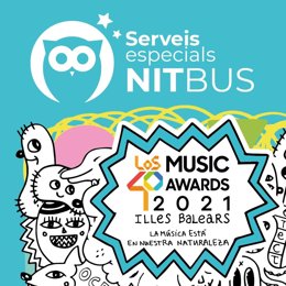 Servicio lanzadera de la EMT Palma con motivo de la gala de LOS40 Music Awards.