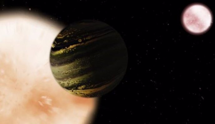 El planeta recién descubierto, TIC 172900988b, tiene aproximadamente el radio de Júpiter y varias veces más masivo, pero orbita sus dos estrellas en menos de un año. Este mundo es caliente y no se parece a nada en nuestro Sistema Solar.