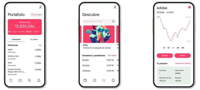 App de la plataforma Bux Zero.