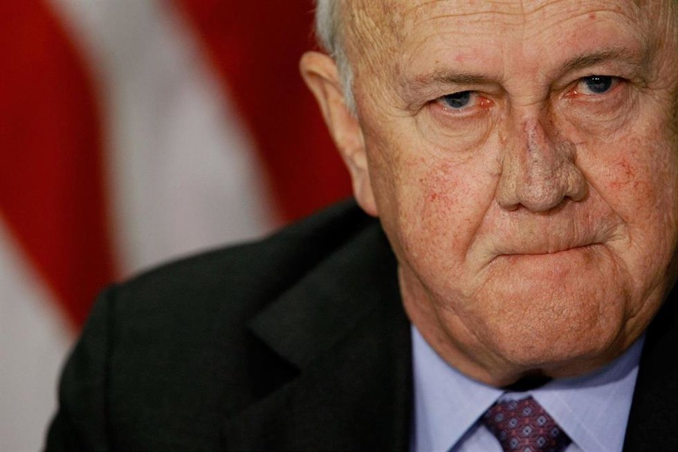 Archivo - El expresidente de Sudáfrica Frederik Willem de Klerk