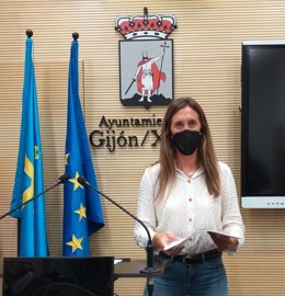 Archivo - Ángela Pumariega, portavoz del PP en el Ayuntamiento de Gijón