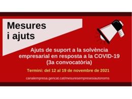 El Govern abre este viernes la inscripción a la tercera línea de ayudas a la solvencia empresarial